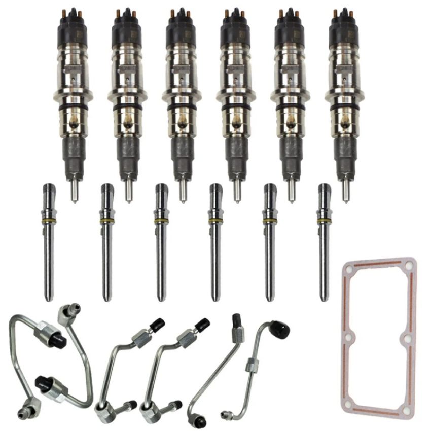 Industrial Injection 21C601 13-18 Dodge Ram 6.7L Injector Pack w/ Connecting Tubes & Fuel Lines