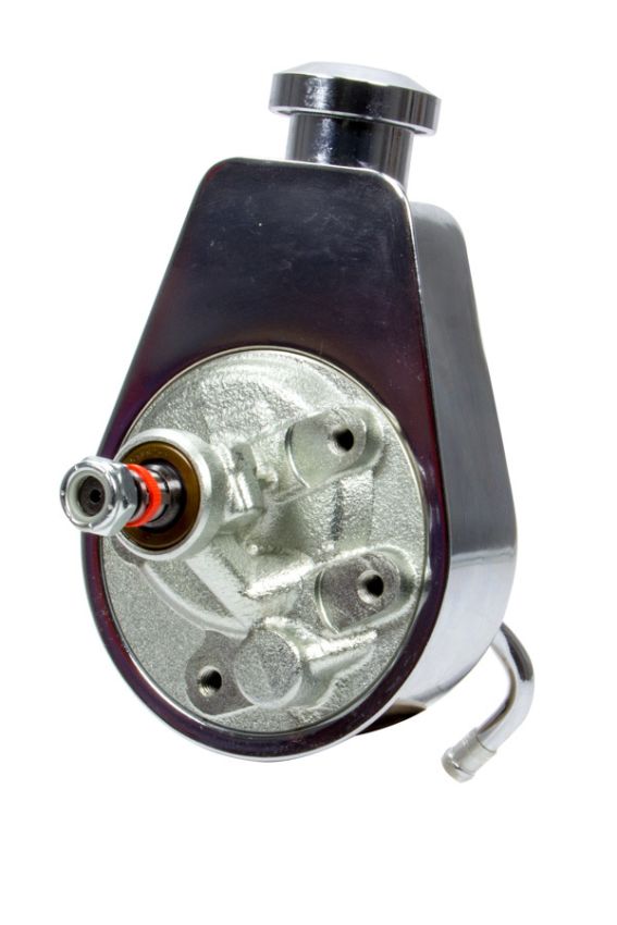 RACING POWER CO-PACKAGED RPCR3913 Saginaw Power Steering Pump Chrome
