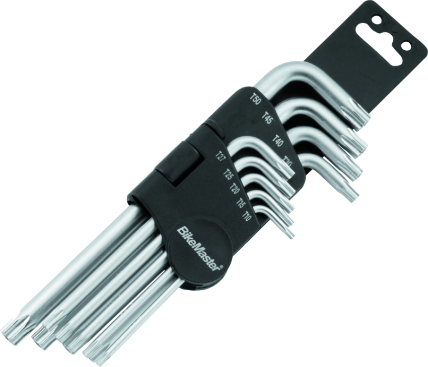 BikeMaster 151584 9-pc Ball End Short Wrench Set - Torx