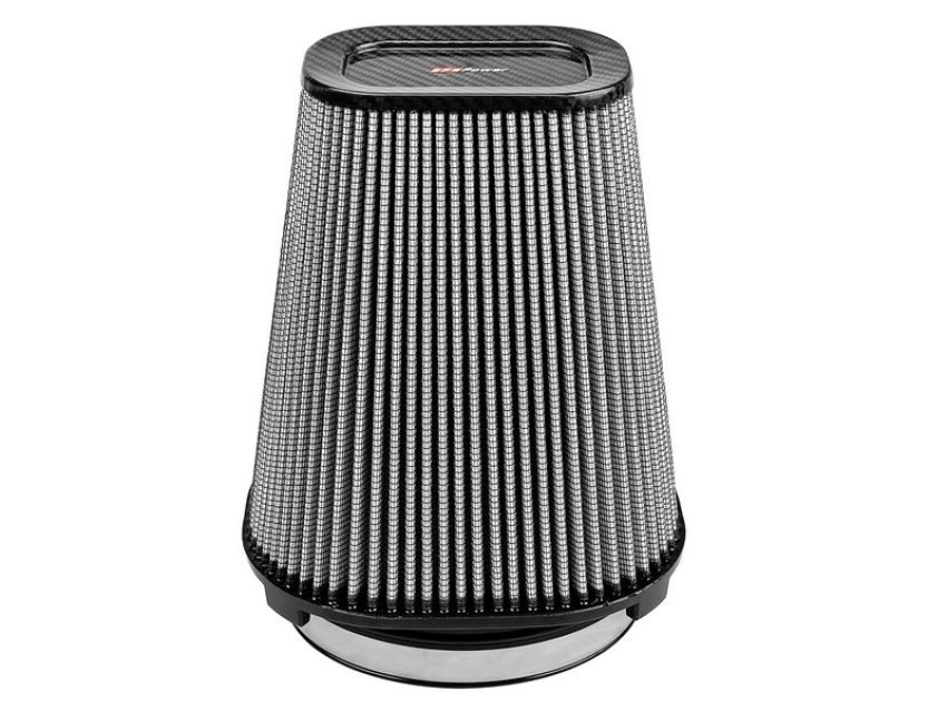 aFe Power 21-90110-CF Track Series Intake Replacement Air Filter w/ Pro DRY S Media - Carbon Fiber top