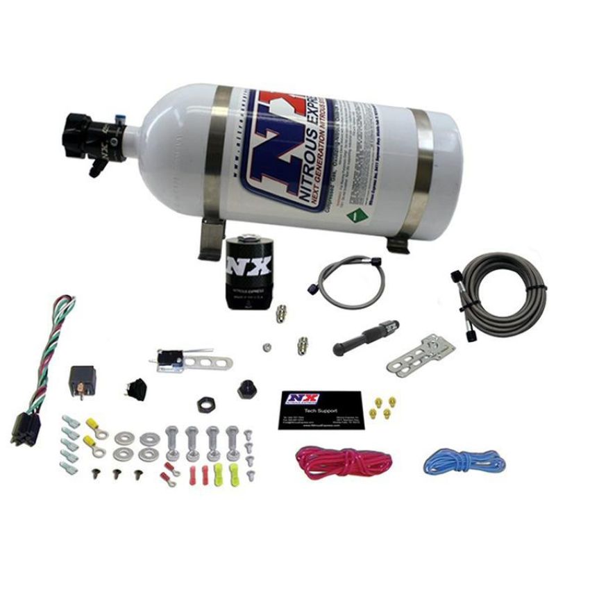 Nitrous Express 21000-10 DRY EFI SINGLE NOZZLE SYSTEM (35-150HP) LESS BOTTLE