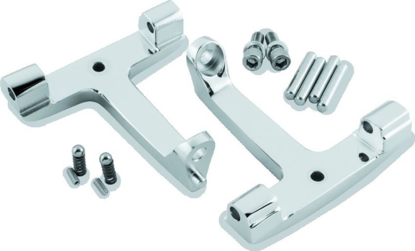 Bikers Choice 488720 93-20 FLH FLT Chrome Pasanger Floorboard Bracket Replaces H-D 53070-00A