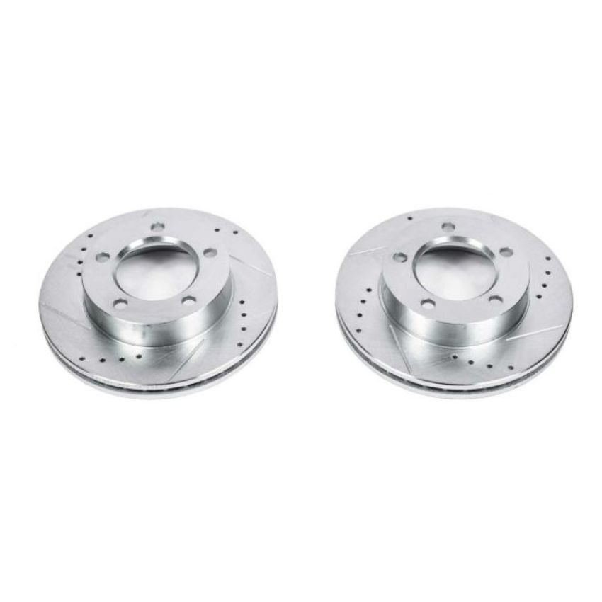 PowerStop AR8541XPR PowerStop Evolution Performance Drilled, Slotted & Plated Brake Rotor Pair