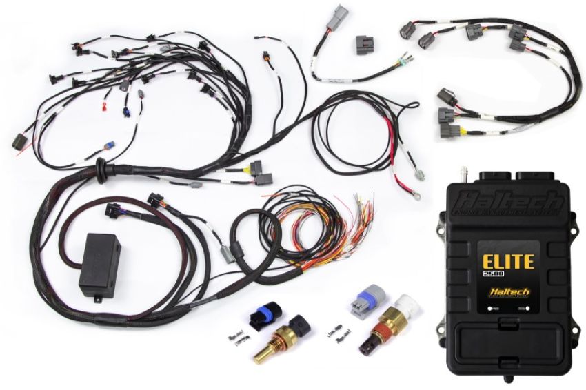 Haltech HT-151309 Elite 2500 Terminated Engine Harness ECU Kit w/Late Ignition