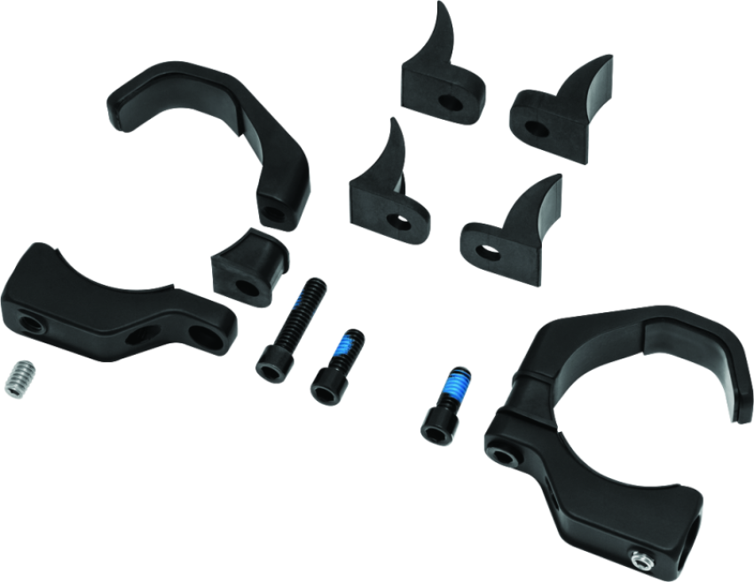 Kuryakyn 2580 Pipe Wrench Fork Mounts Black