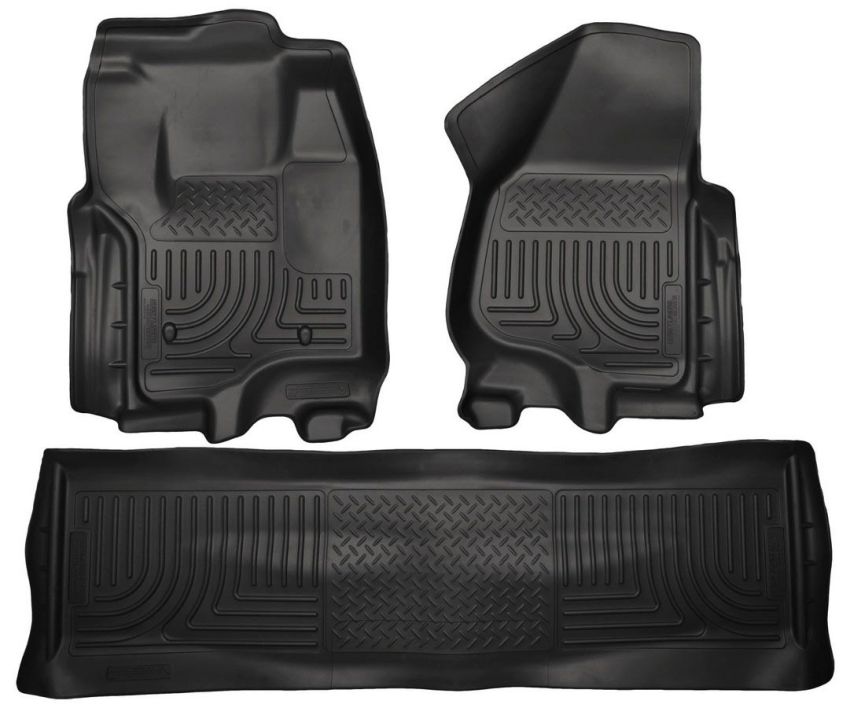 HUSKY LINERS HSK99711 Front & 2nd Seat Floor Liners Black