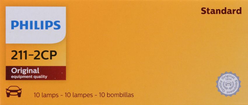 Philips 211-2CP Philips Standard Miniature 211-2 Pack of 10