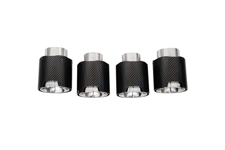 Corsa Performance 21109CF CORSA Performance C8 Corvette 4.5in. Carbon Fiber Polished Exhaust Tip Kit (4 Ti