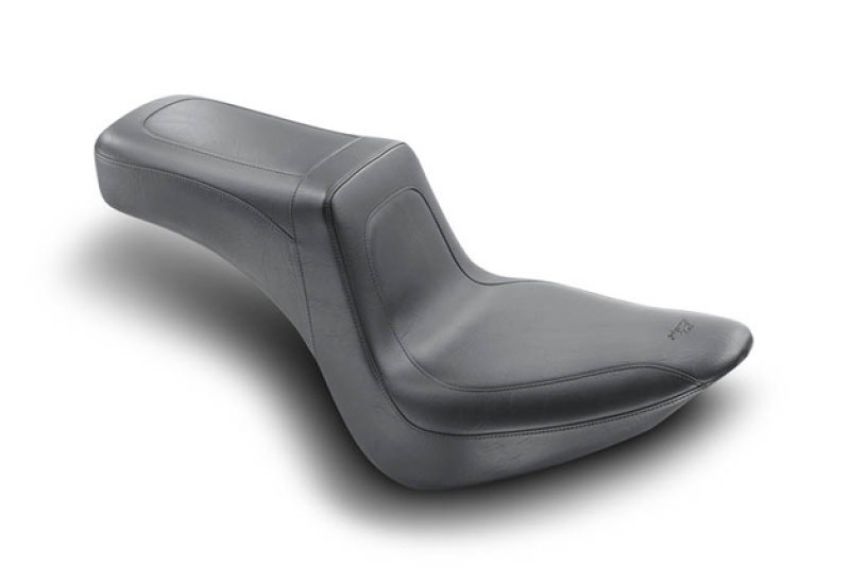 Mustang Motorcycle 76386 Mustang 06-17 Harley Softail Wide Tire (200mm) Squareback 1PC Seat - Black