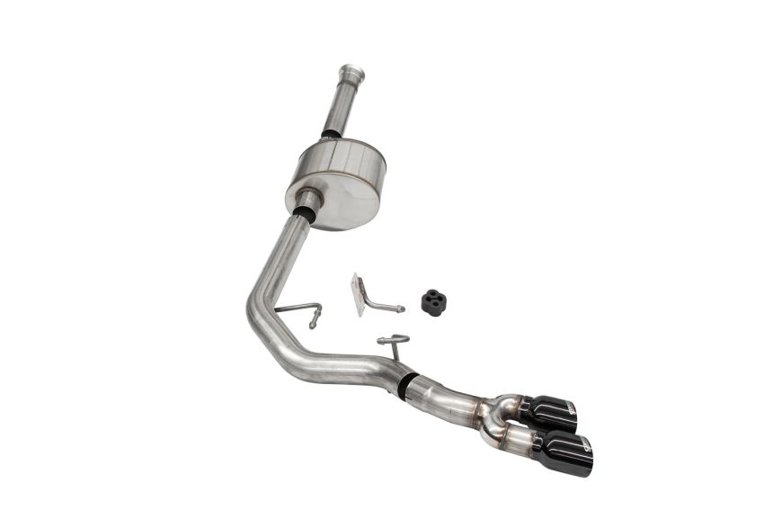 Corsa Performance 21147BLK 3.0in. Front of Tire Exit Catback Exhaust System with Twin 3.5in. Tips