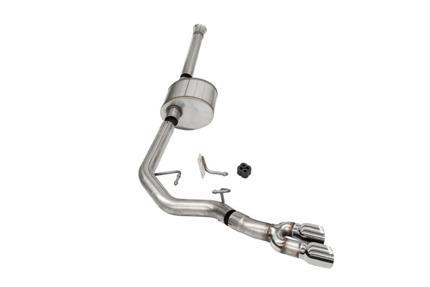 Corsa Performance 21150 3.0in. Front of Tire Exit Catback Exhaust System with Twin 3.5in. Tips