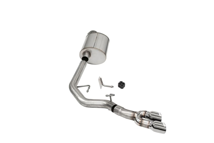 Corsa Performance 21153 3.0in. Front of Tire Exit Catback Exhaust System with Twin 3.5in. Tips