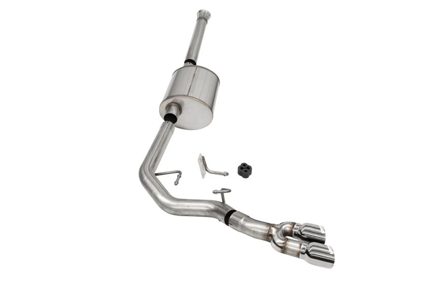 Corsa Performance 21159 3.0in. Front of Tire Exit Catback Exhaust System with Twin 3.5in. Tips