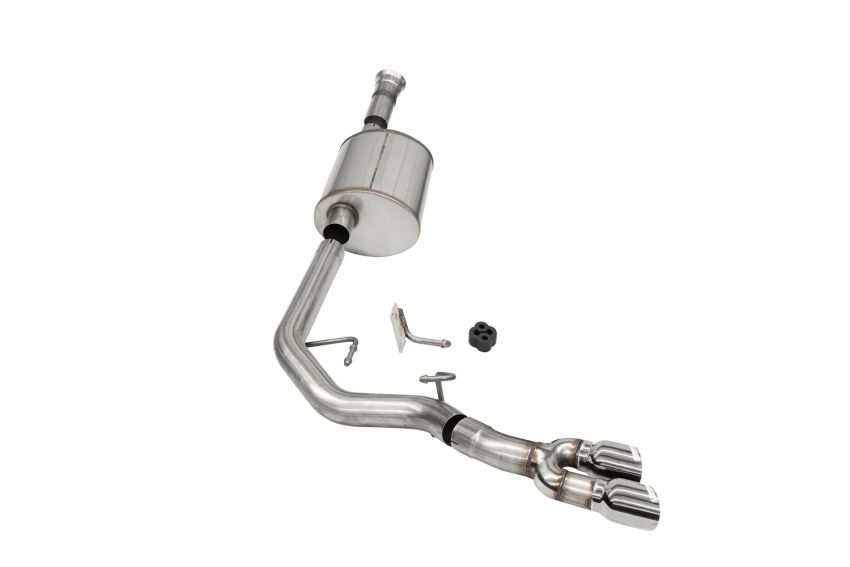 Corsa Performance 21165 3.0in. Front of Tire Exit Catback Exhaust System with Twin 3.5in. Tips
