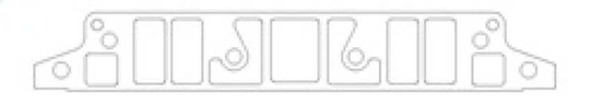 Cometic Gasket C5775-060 Cometic Buick 455 Big Block V8 .060in Fiber Intake Mani Gskt Set-1.156in x 2.422in Rectangle Port