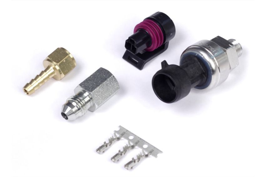 Haltech HT-010130 7 Bar TI MAP Sensor 1/8 NPT w/Plug & Pins/-4 AN & 5mm Hosetail Adaptors