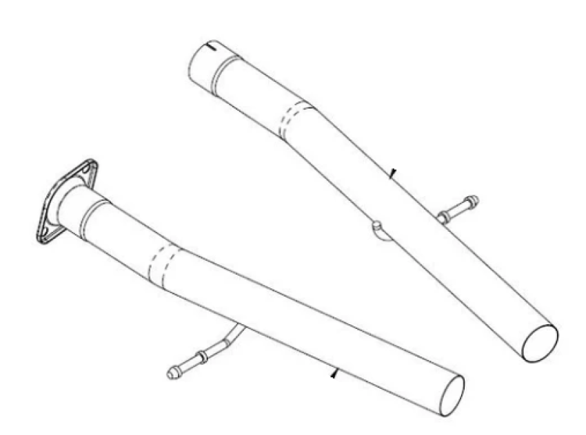 Corsa Performance 21237 2.75in. Non-Resonated Head Pipe Sport to Xtreme Conversion Kit