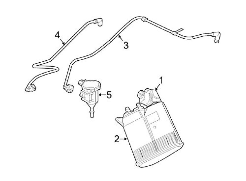 Mopar 68038008AE HOSE, Purge