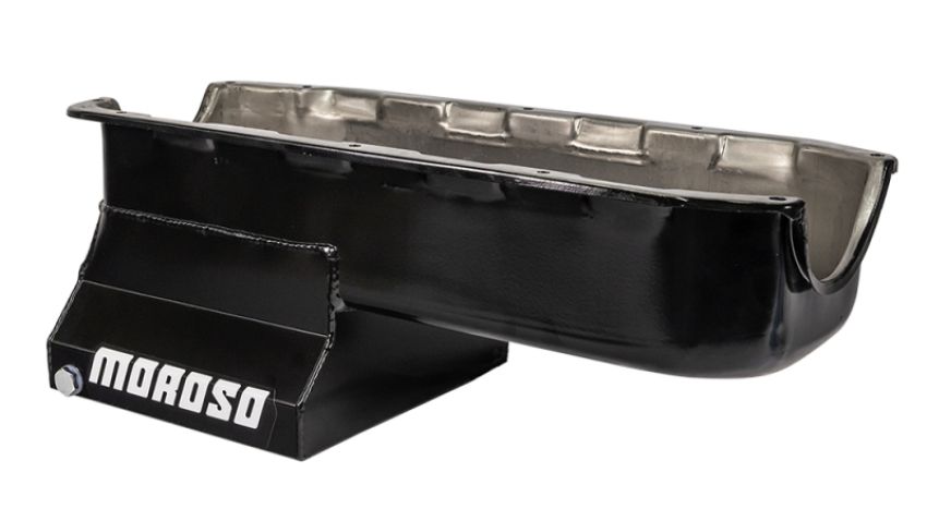 MOROSO MOR20196 SBC Steel Oil Pan - 7qt. w/Windage Tray