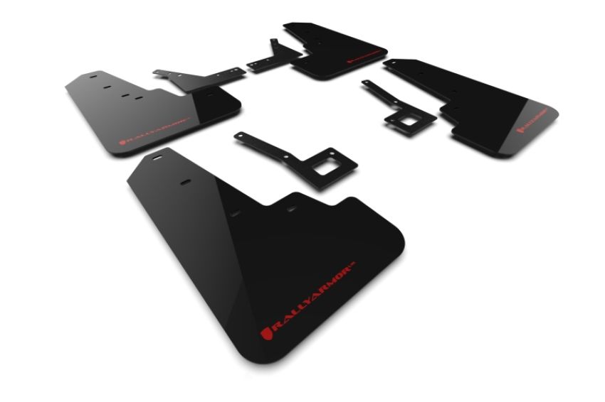 Rally Armor MF98-UR-BLK-RD Black Mud Flap/Red Logo