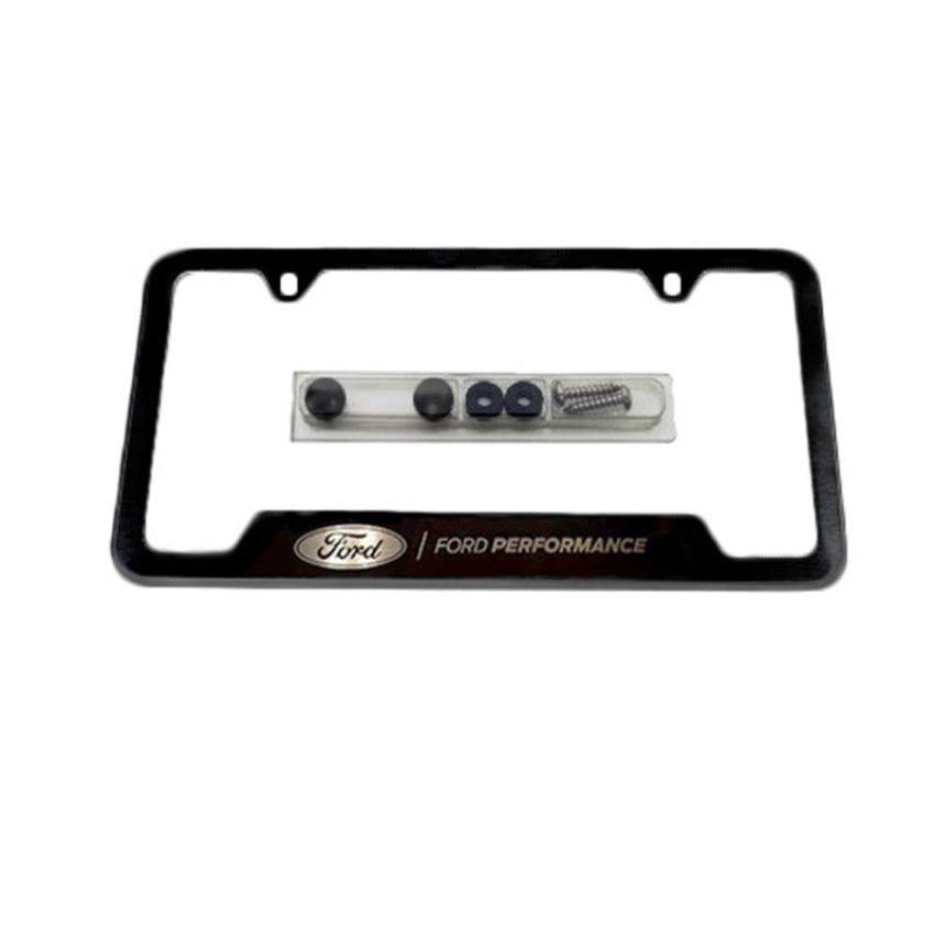 Ford Racing M-1828-SS304BK Ford Performance License Plate Frame-Black Stainless Steel