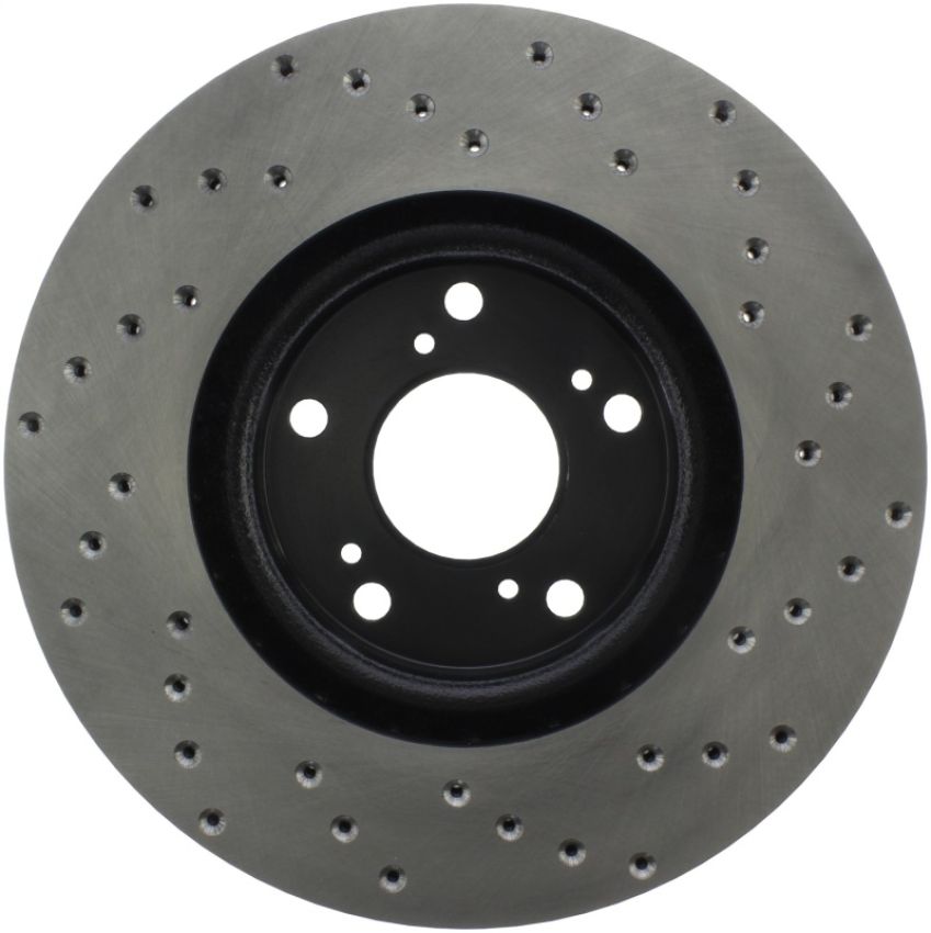 Stoptech 128.40057R 06-08 Honda Civic Si Cross Drilled Right Front Rotor