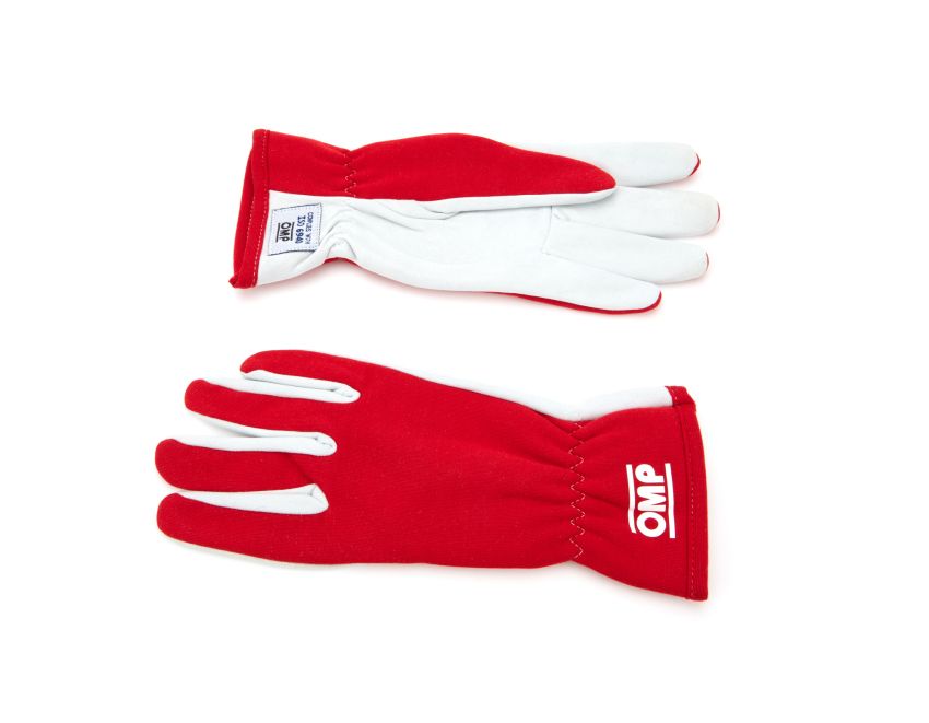 OMP RACING, INC. OMPIB0-0702-A01-061-M Rally Gloves Red Size Medium