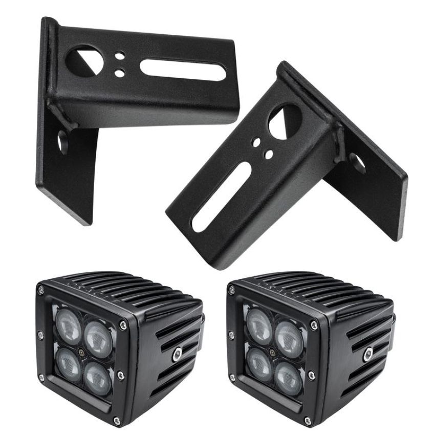 Oracle Lighting 2142-504 Lower Windshield Mount Brackets w/ Lights Combo