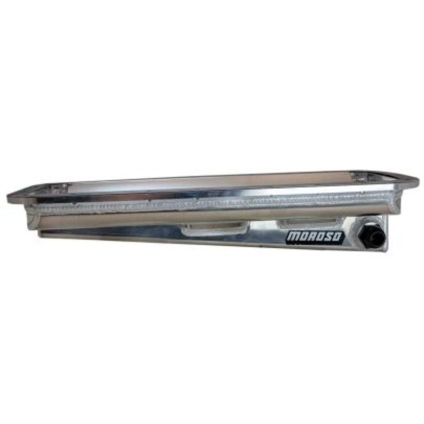 Moroso 20039 Chrysler Hemi (Incl BAE/Keith Black/JP-1 Funny Car) External Wet Sump -16AN Aluminum Oil Pan