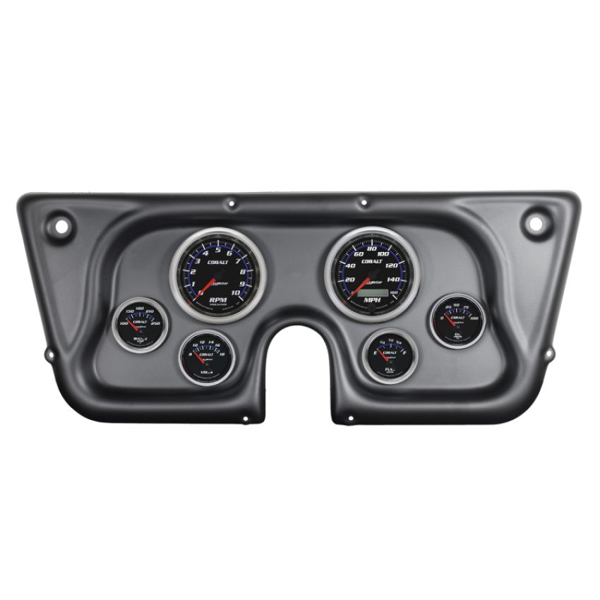 AutoMeter 7032-CB DIR FIT DSH KT, CHEV TRK C/K/K5/SUBRBN 67-72, RPM/MPH/FUEL/OILP/WTMP/BAT, CBLT