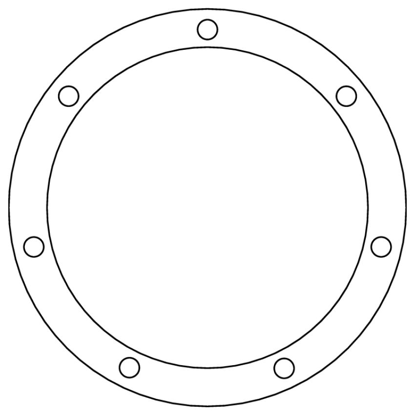 Cometic Ford 8BA/8CM Flathead V8 24 Bolt .031 inch Fiber Oil Pan Clean Out Gasket