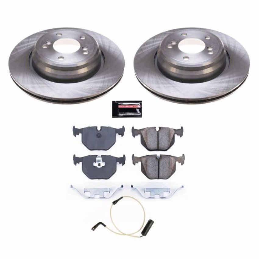 PowerStop KOE5731 OE Stock Replacement Low-Dust Ceramic Brake Pad and Rotor Kit