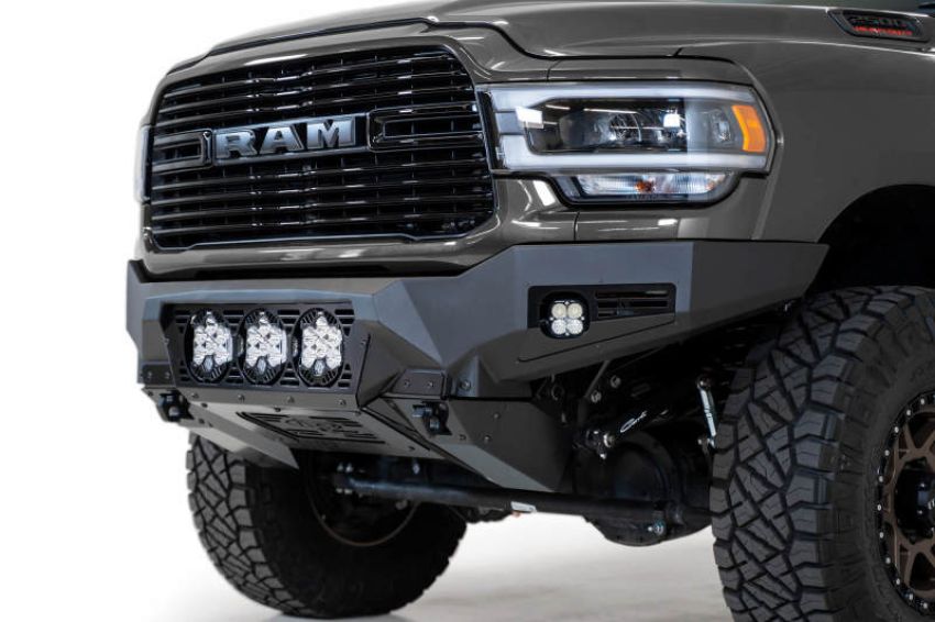 Addictive Desert Designs F560014100103 19-21 Ram 2500/3500 Bomber HD Front Bumper (Baja Designs LP6 Mounts)