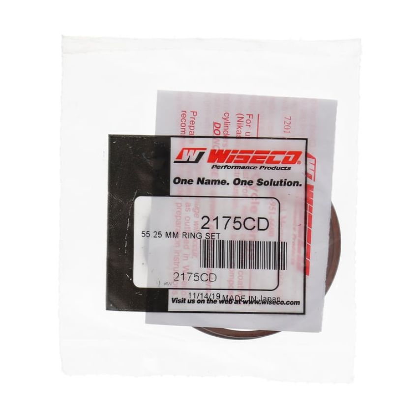 Wiseco 2175CD Wiseco Piston Ring Set, 2 Cycle, 55.25 MM Bore