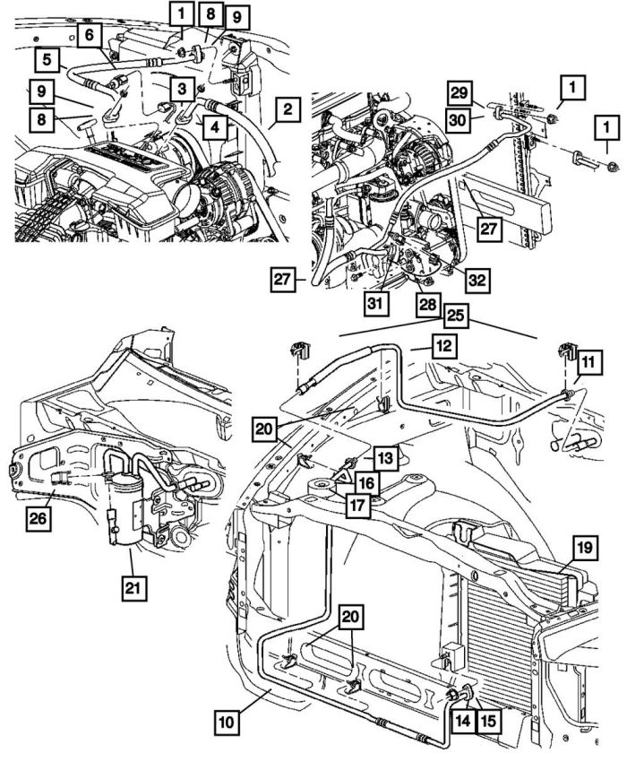 Mopar 55056922AB LINE, A/C Liquid