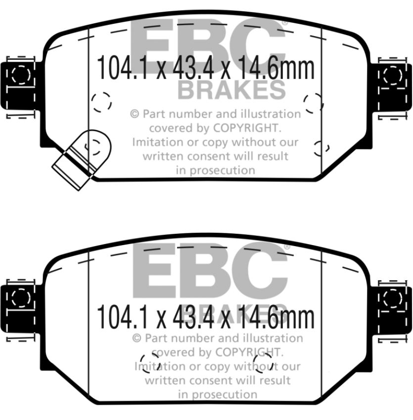 EBC Brakes DP33081C Redstuff Ceramic Low Dust Brake Pads