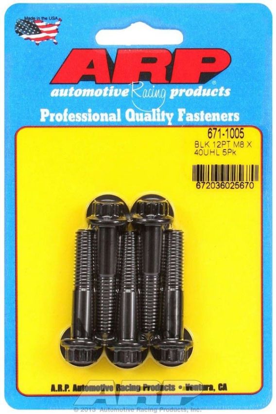 ARP ARP671-1005 Bolt Kit - 12pt. (5) 8mm x 1.25 x 40mm