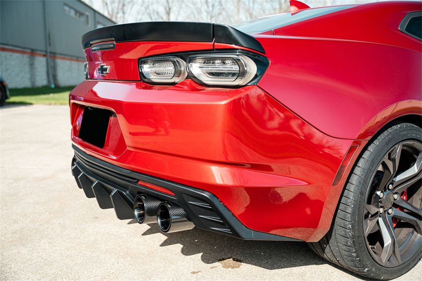 Corsa Performance 21835CFBLK Quad 4.5in. Carbon Fiber Black PVD Tip Kit
