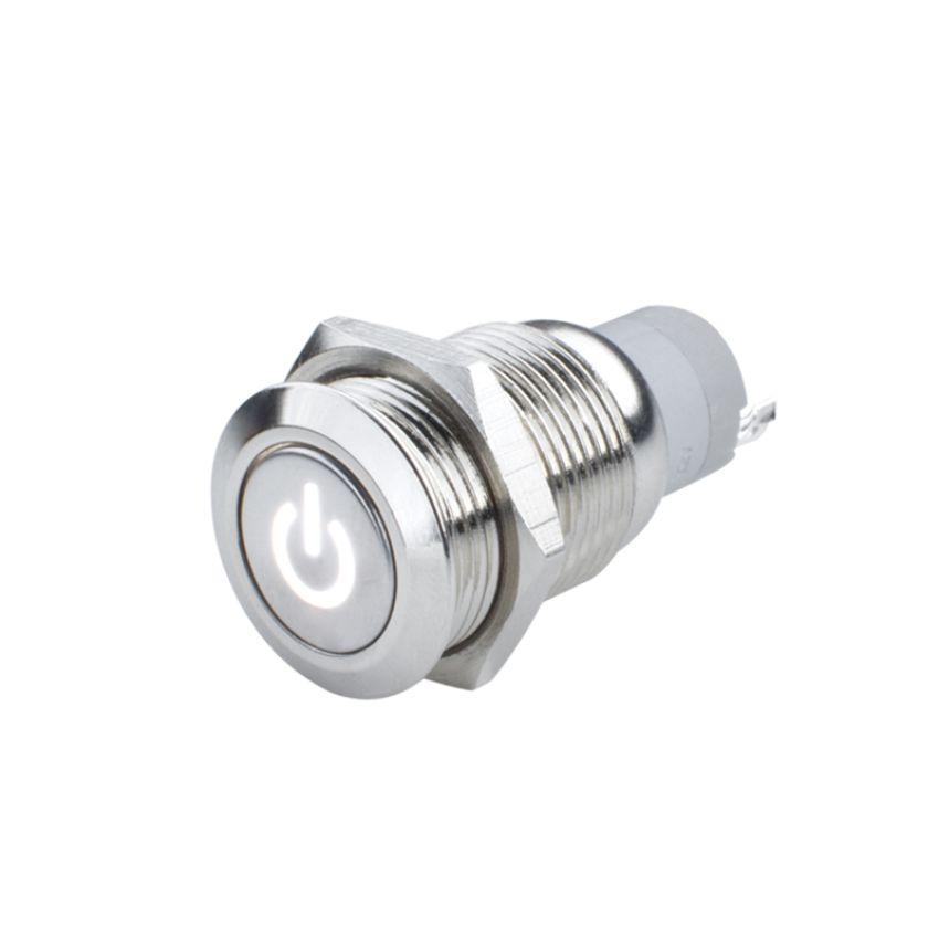 Oracle Lighting 2057-001 Power Symbol On/Off Flush Mount LED Switch, White