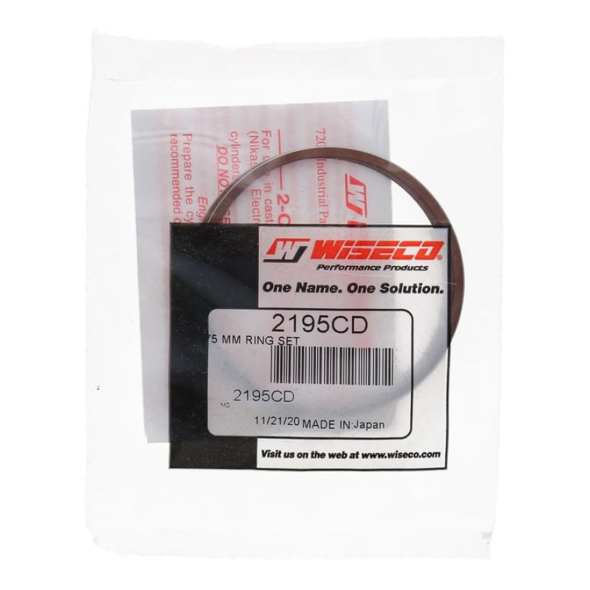 Wiseco 2195CD Wiseco Piston Ring Set, 2 Cycle, 55.75 MM Bore