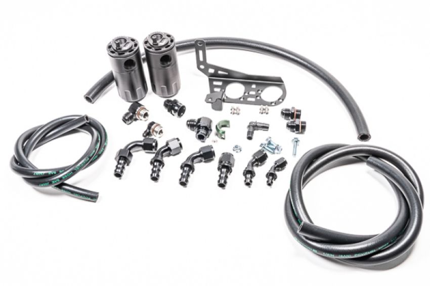 Radium Engineering 20-0859-FL DUAL CATCH CAN KIT, GALLARDO LP, FLUID LOCK
