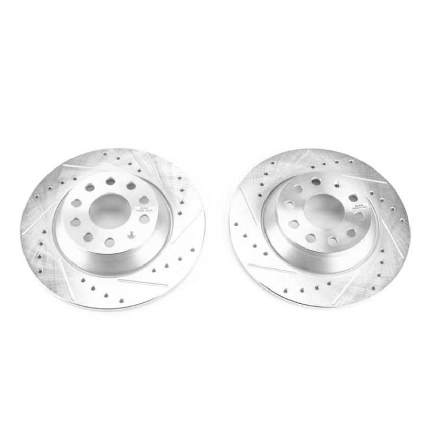 PowerStop EBR1498XPR PowerStop Evolution Performance Drilled, Slotted & Plated Brake Rotor Pair