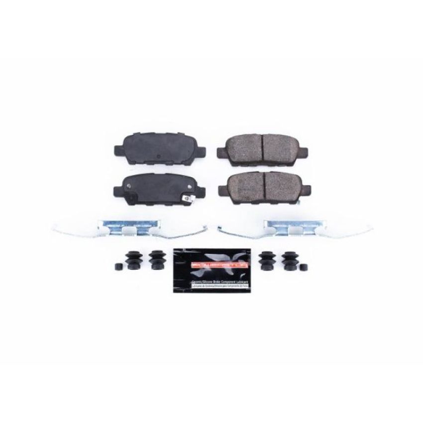 PowerStop Z23-1288 PowerStop - Z23 Daily Driver Carbon-Fiber Ceramic Brake Pads with Hardware Kit