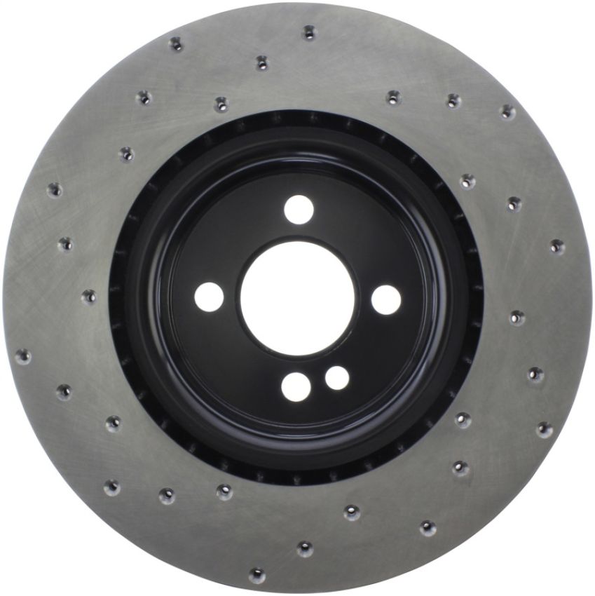Stoptech 128.34114L Sport Cross Drilled Brake Rotor - Front Right