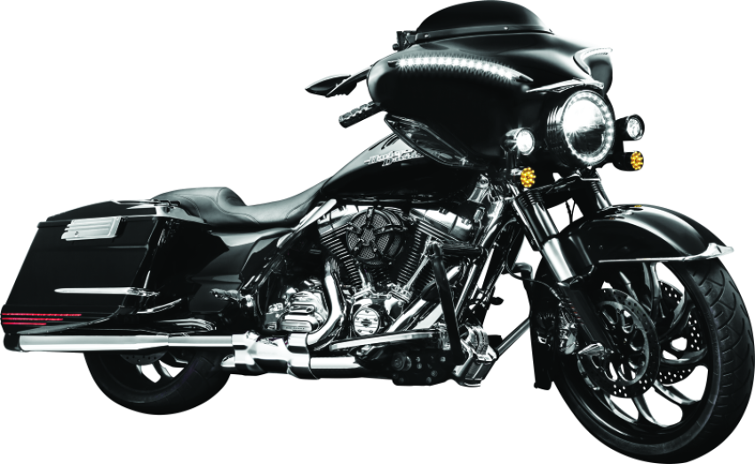 Kuryakyn 1318 Smooth Windshield Trim 96-13 Touring Gloss Black
