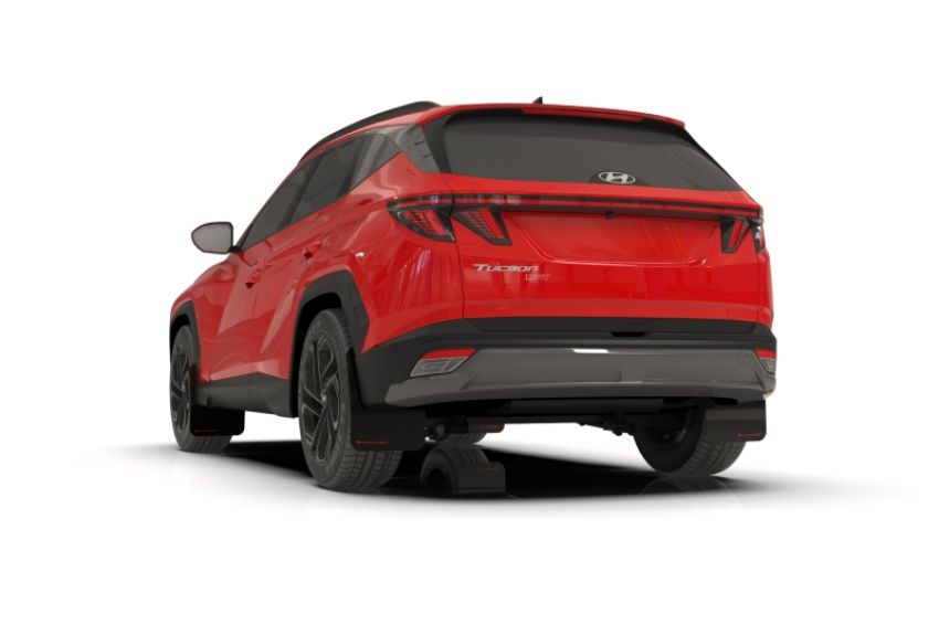 Rally Armor MF125-UR-BLK-RD Black Mud Flap/Red Logo