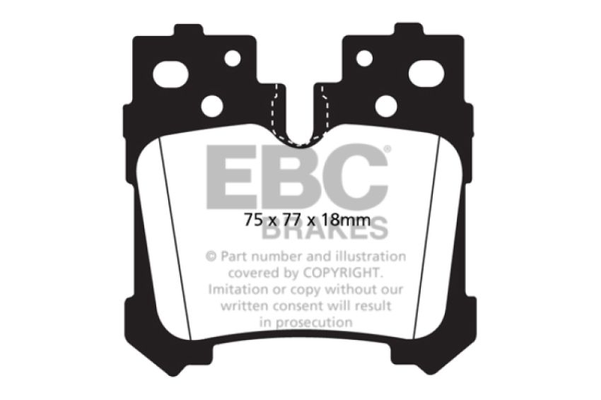 EBC Brakes DP31812C Redstuff Ceramic Low Dust Brake Pads