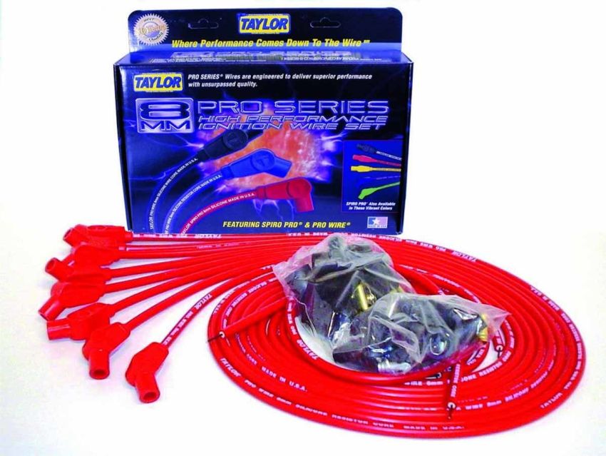 Taylor Cable 70253 8mm Red Pro Wire 135 Deg