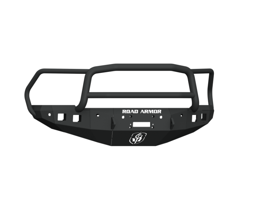 Road Armor 4162F5B 16-18 Ram 2500 Stealth Front Winch Bumper w/Lonestar Guard/6 Sensor Holes - Tex Blk