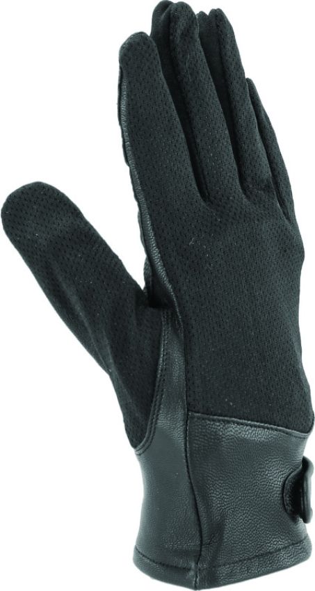 Kuryakyn 094484 Leather By River Road Pecos Leather Mesh Gloves Black - Small